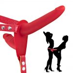 Vibrating Strap-on with Double Dildo Red