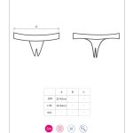 Shibu stringi otwarte czarne L/XL